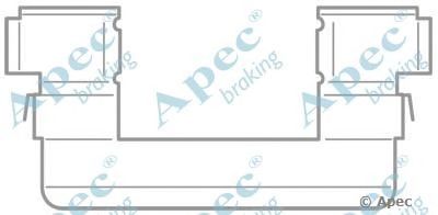 APEC BRAKING kit1016 -  Комплектующие, тормозные колодки